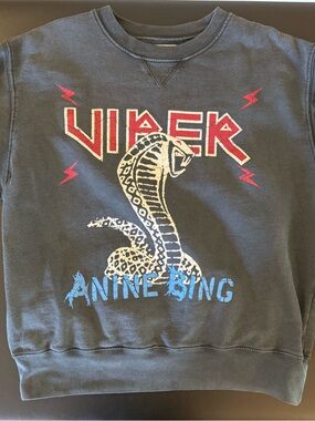 Viper Graphic Crewneck Sweatshirt - Black